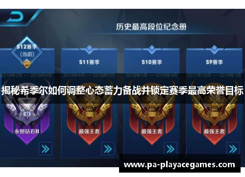 揭秘希季尔如何调整心态蓄力备战并锁定赛季最高荣誉目标 揭秘希季尔如何调整心态蓄力备战并锁定赛季最高荣誉目标